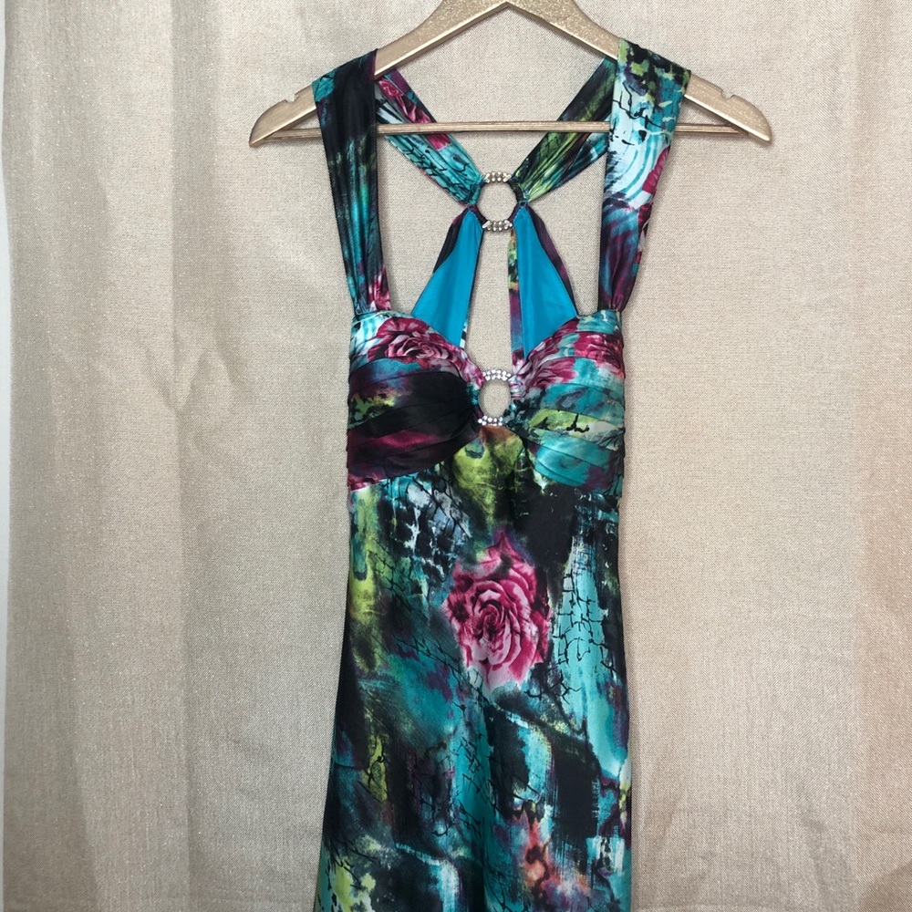 Cocktail floor length dress